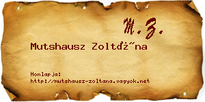 Mutshausz Zoltána névjegykártya